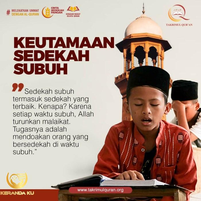 Memulai Hari dengan Sedekah Subuh - Bantu Sesama