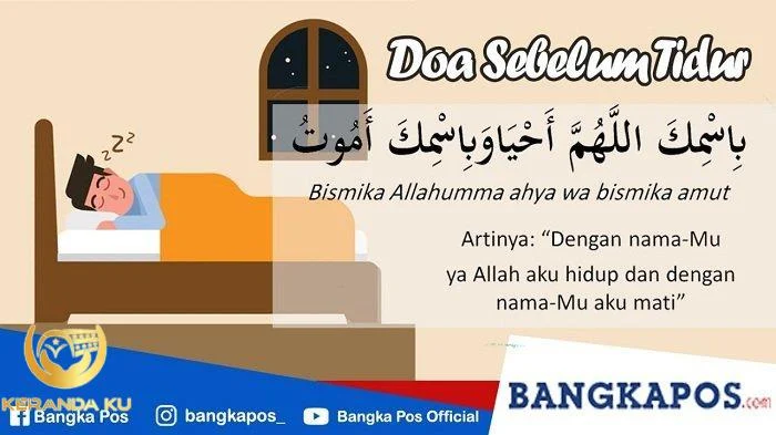 Amalan sunnah sebelum tidur | Doa islam, Pray quotes, Doa