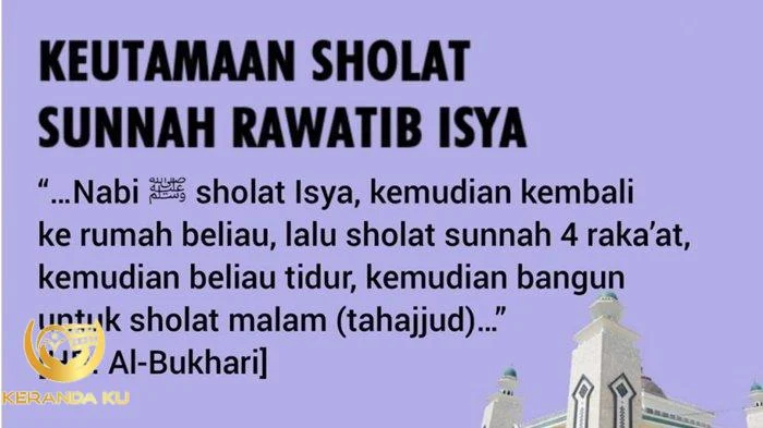 Bacaan Niat Sholat Sunnah Sebelum Isya dan Sesudahnya Lengkap Arab ... Niat sholat sunnah sebelum dzuhur 4 rakaat