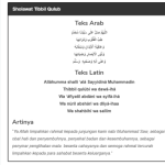 Sholawat Tibil Qulub, Nuril Abshor atau Sholawat Syifa Lengkap Arab ...