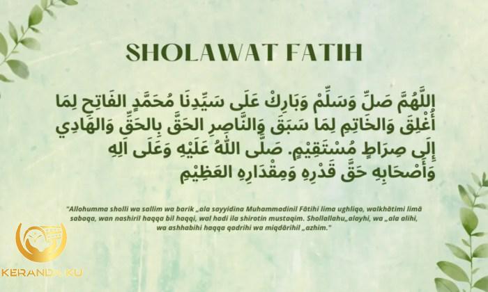 Bacaan Sholawat Fatih Arab, Latin dan Artinya, Cek Juga Keutamaan ...