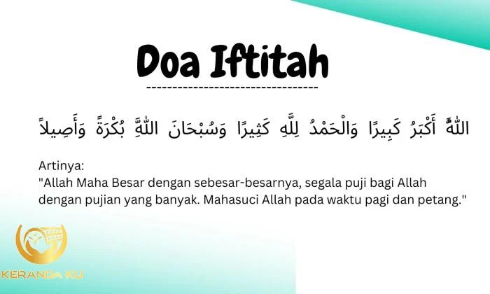 Doa iftitah sesuai sunnah