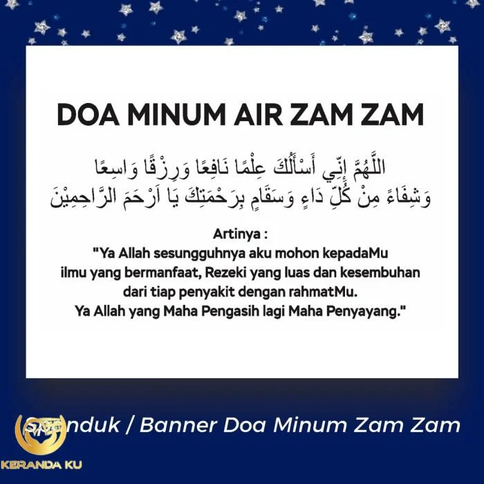 adab minum air zam zam Adab minum air zam zam