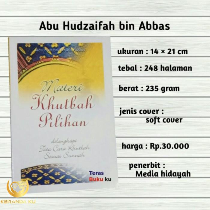 9 Sunnah Khutbah Jumat Lengkap Beserta Hadistnya