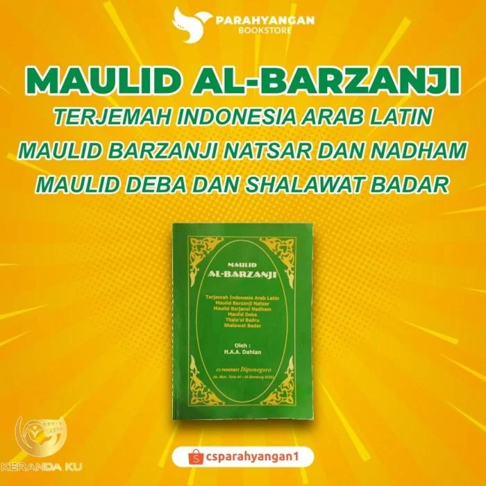 Jual Buku Kitab Maulid Al-Barzanji Terjamah BARZANJI Arab dan Latin ... Kitab barzanji
