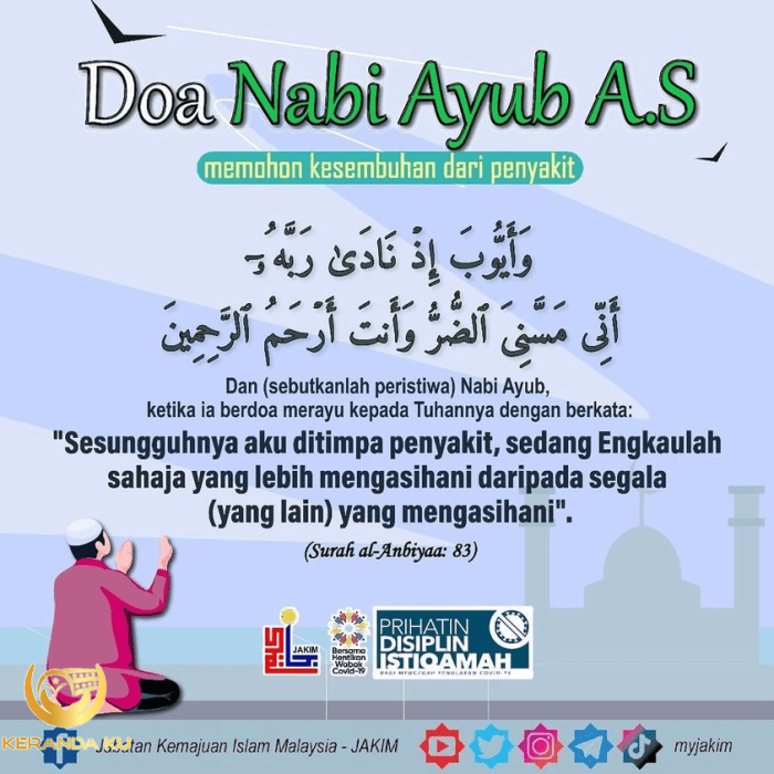 Cara mengamalkan doa nabi ayub