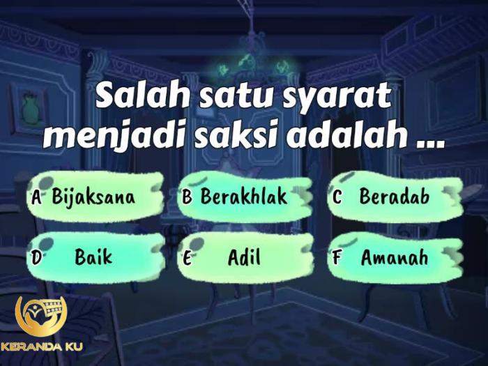 Peradilan Dalam Islam - Quiz