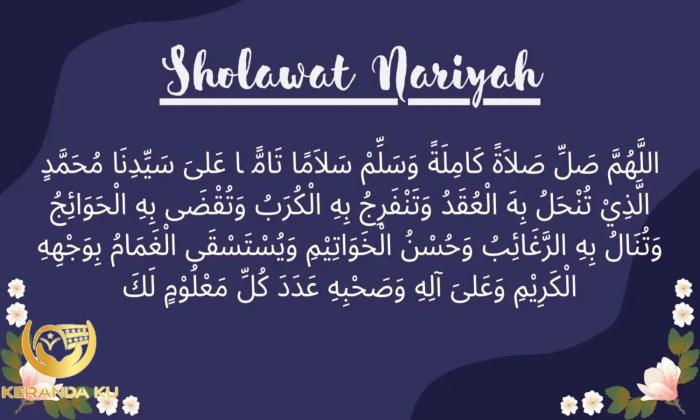 Sholawat Nariyah: Lengkap Arab, Latin, Arti, Waktu Mengamalkan dan ...