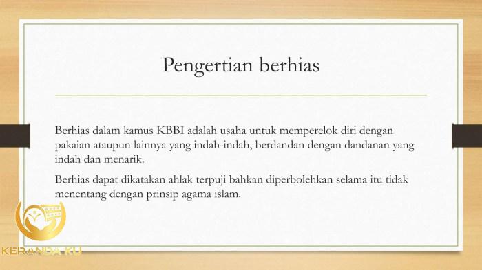 SOLUTION: Ppt adab berpakaian dan berhias dalam islam - Studypool