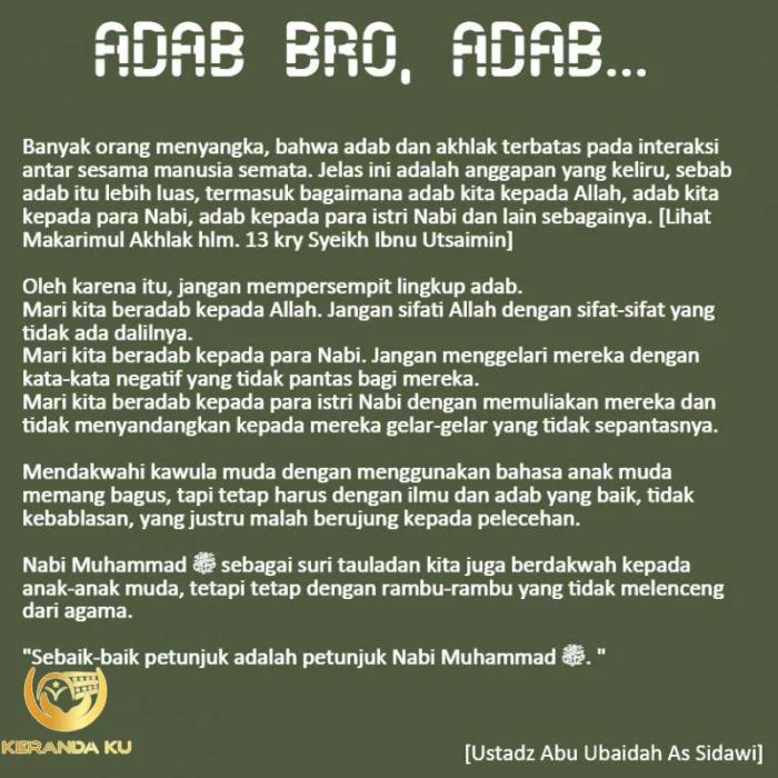 Pengertian, Tujuan, dan Adab Berdakwah dalam Islam | kumparan.com Adab berdakwah