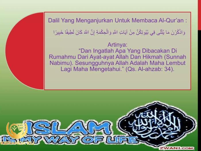 5 adab membaca alquran