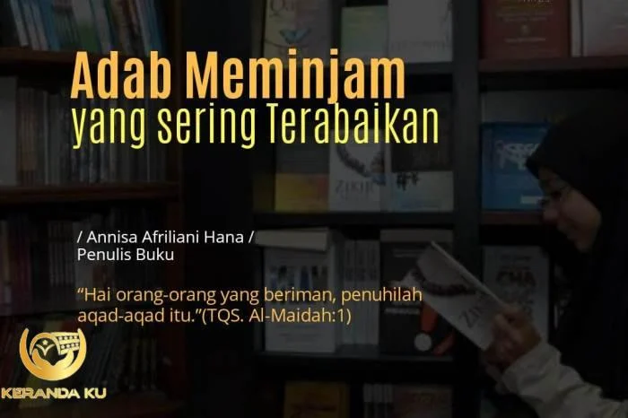 Adab meminjam barang