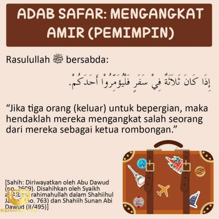 ADAB SAFAR: MENGANGKAT AMIR (PEMIMPIN) ADAB SAFAR: MENGANGKAT AMIR (PEMIMPIN)