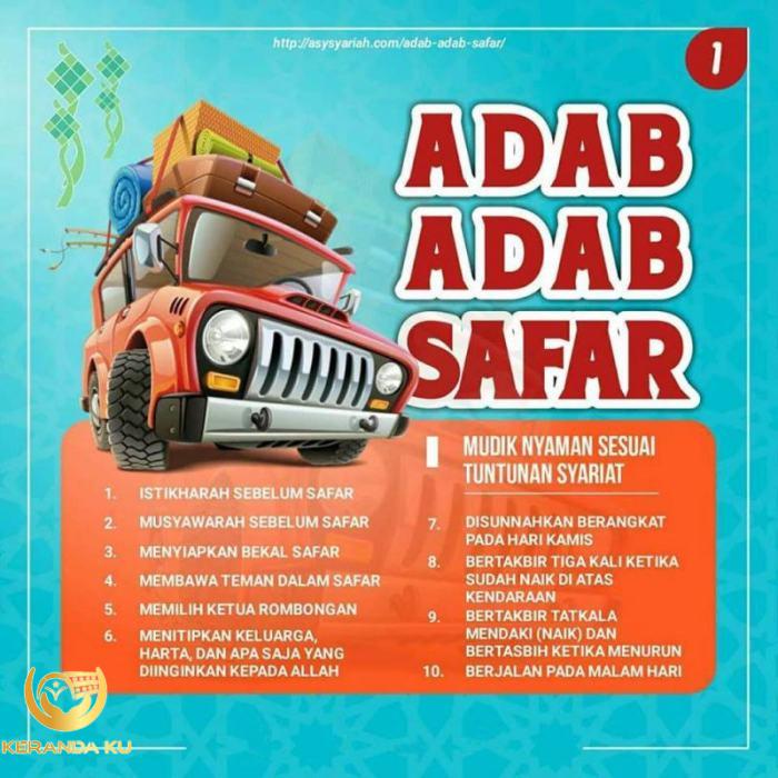 DI ANTARA ADAB-ADAB SAFAR - Nasihat Sahabat