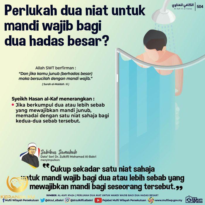 Cara Mandi Wajib Yang Betul