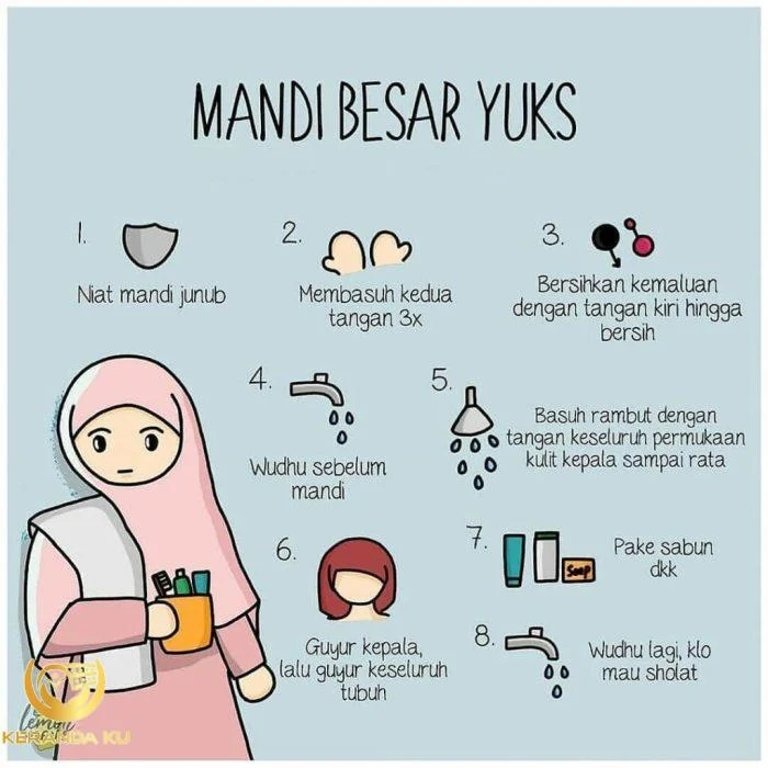 Cara Mandi Wajib Dan Amalan Sunat Mandi Wajib
