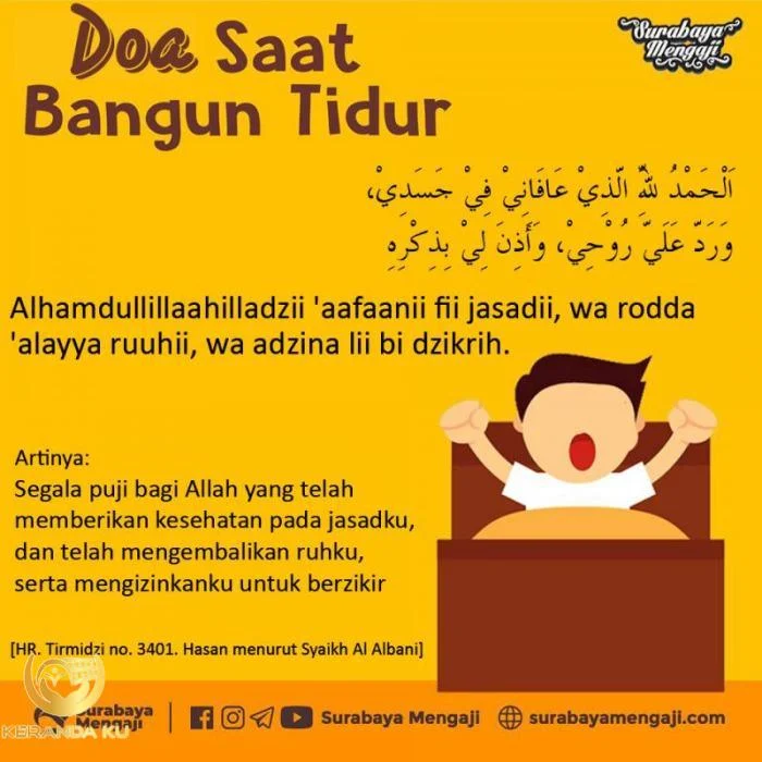 DI ANTARA DOA YANG DIBACA KETIKA BANGUN TIDUR