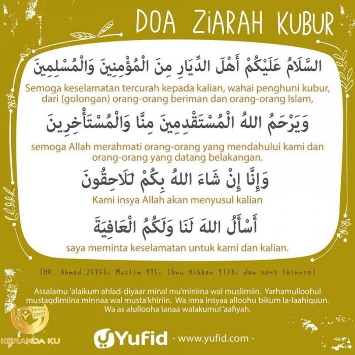 Doa ziarah kubur orang tua kita sesuai sunnah - Tracey White