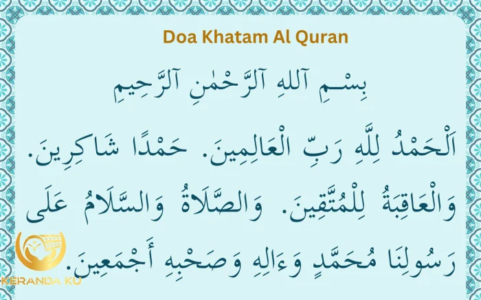 DOA KHATAM QURAN (Panduan Lengkap Rumi) • Aku Islam