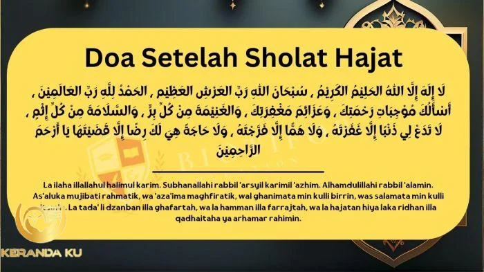 Sholat Sunat Hajat: Pengertian Sholat Sunat Hajat