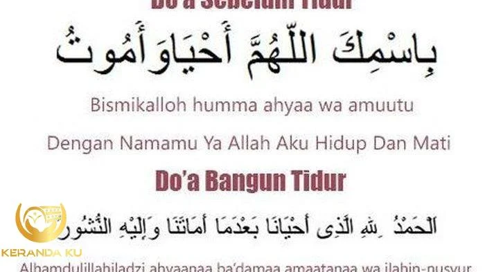 Doa Sebelum Tidur dan Sesudah Bangun Tidur Sesuai Sunnah Rasul