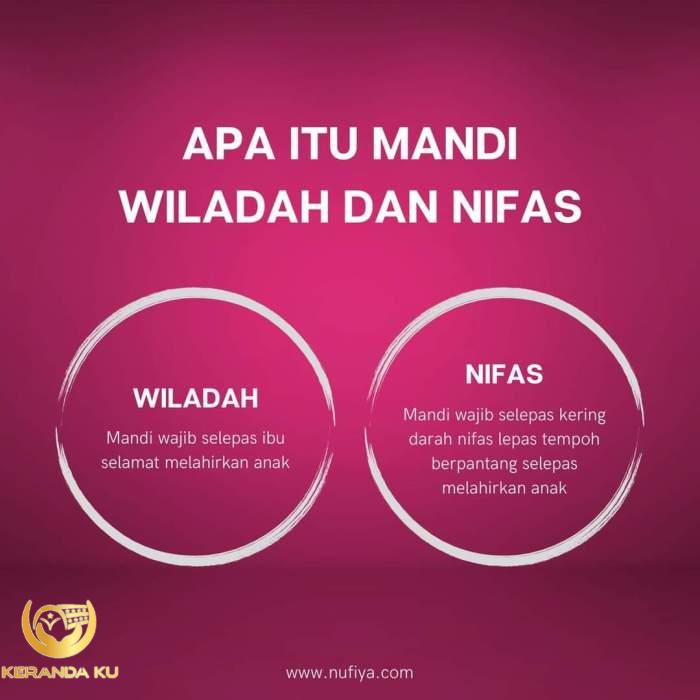 Tata cara mandi wajib setelah nifas