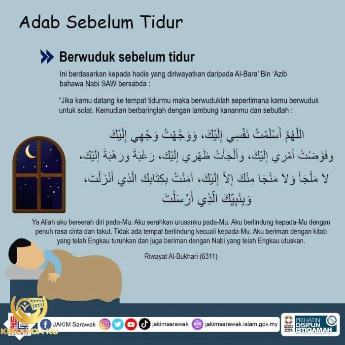 Lembaran Kerja Adab Tidur - vrogue.co