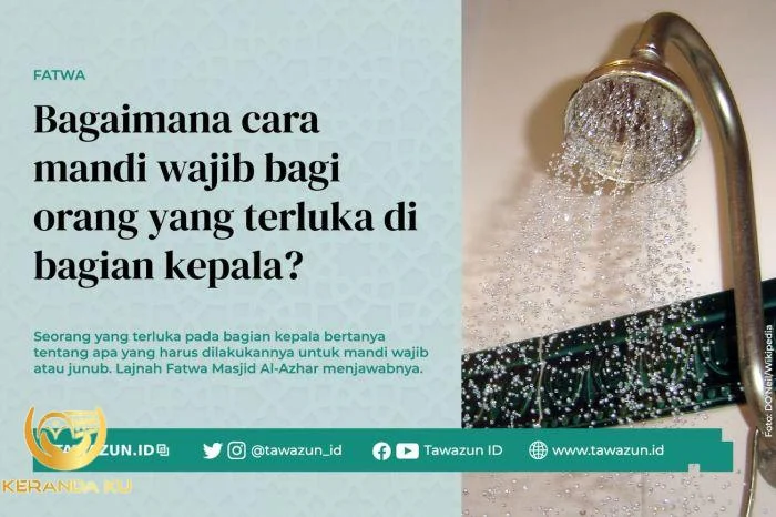 Cara mandi wajib dalam keadaan sakit