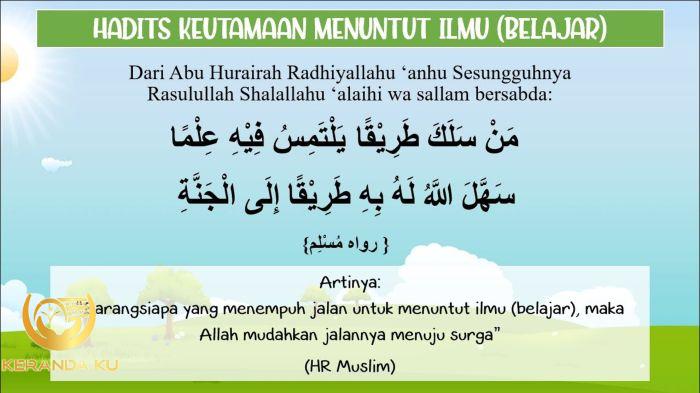 Hadits Menuntut Ilmu - Homecare24