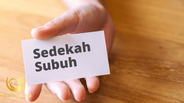 Contoh Sedekah Subuh 40 Hari - 56+ Koleksi Gambar