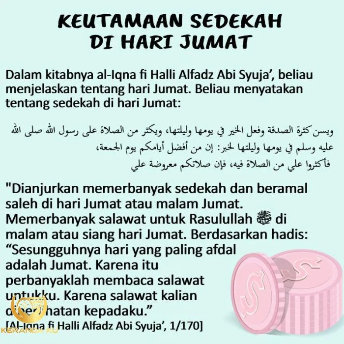 APA KEUTAMAAN SEDEKAH DI HARI JUMAT? DIBANDING HARI