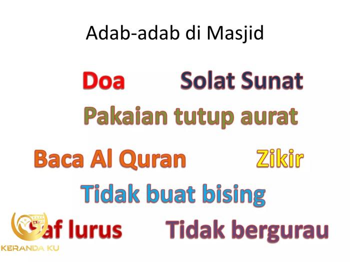Kuliah 1 Adab-adab ke Masjid | PPTX Kuliah 1 Adab-adab ke Masjid | PPTX