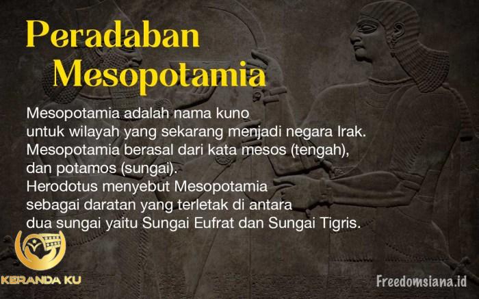 SEJARAH PERADABAN MESOPOTAMIA