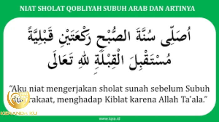 Bacaan Niat Sholat Sunnah Sebelum Subuh - Homecare24