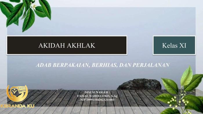 Adab berhias