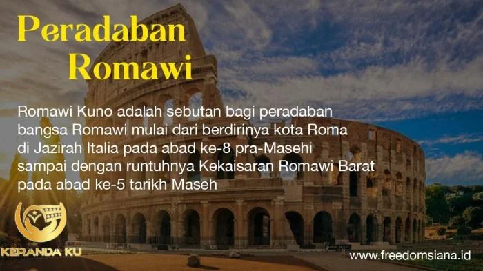 Peradaban Romawi Kuno - Sistem, Budaya, dan Peninggalan | Freedomsiana Peradaban Romawi Kuno - Sistem, Budaya, dan Peninggalan | Freedomsiana