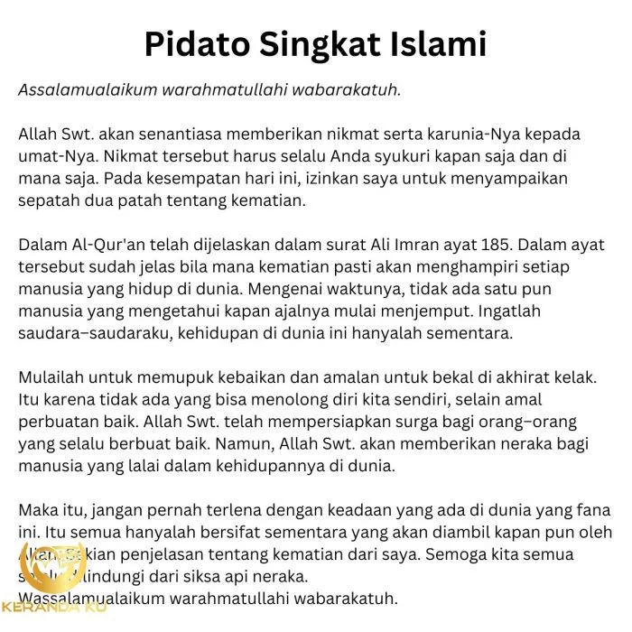 Pidato tentang adab