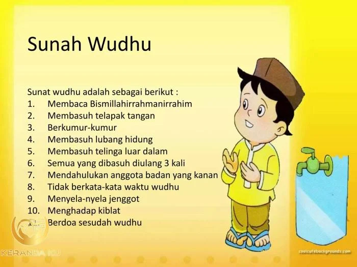 Power point wudhu | PPTX Doa sholat sunnah wudhu