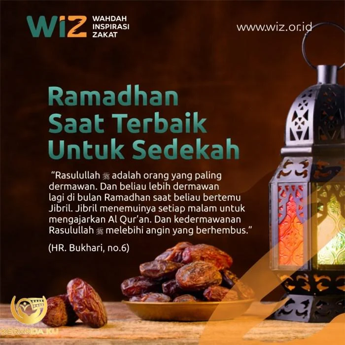 Ramadhan Saat Terbaik Untuk Sedekah – WAHDAH INSPIRASI ZAKAT