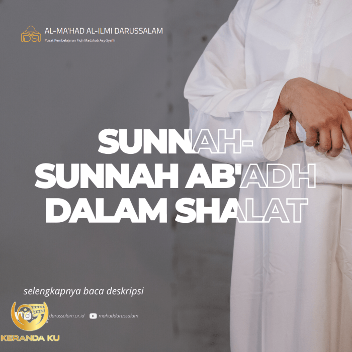 Sunnah-sunnah Ab'adh dalam Shalat - Darussalam