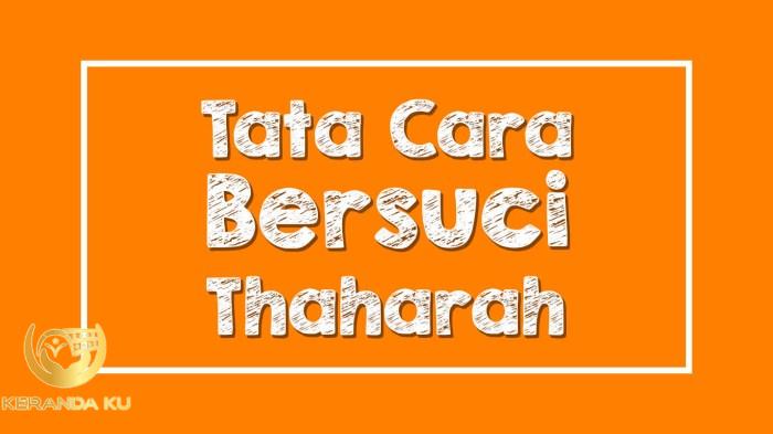 Tata cara thaharah dari najis