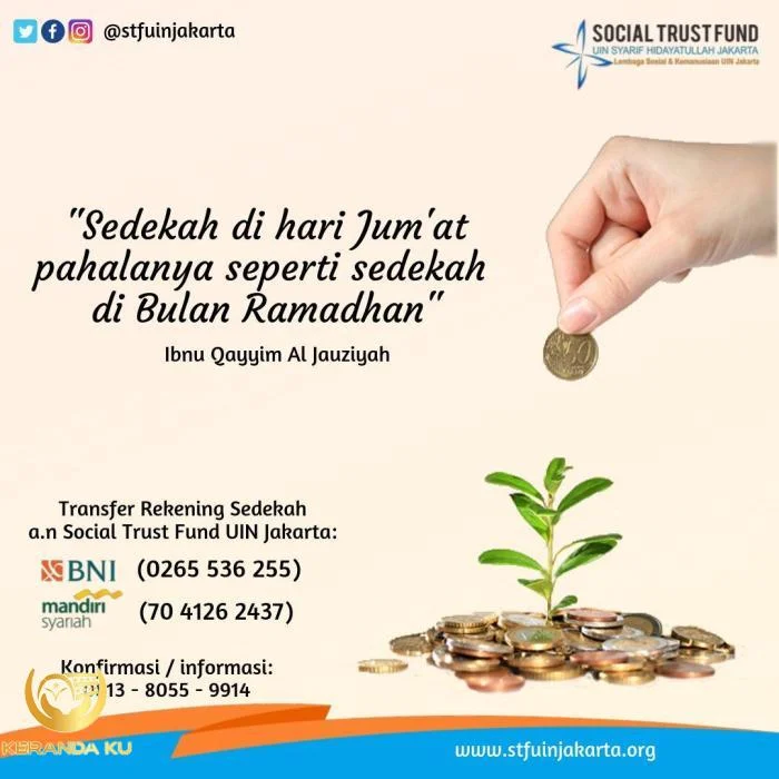 Sedekah Jumat Anda Membantu Anak Negeri Meraih Sarjana | STF UIN Jakarta