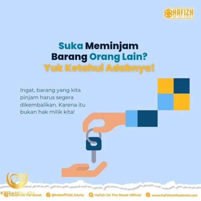 Adab meminjam barang
