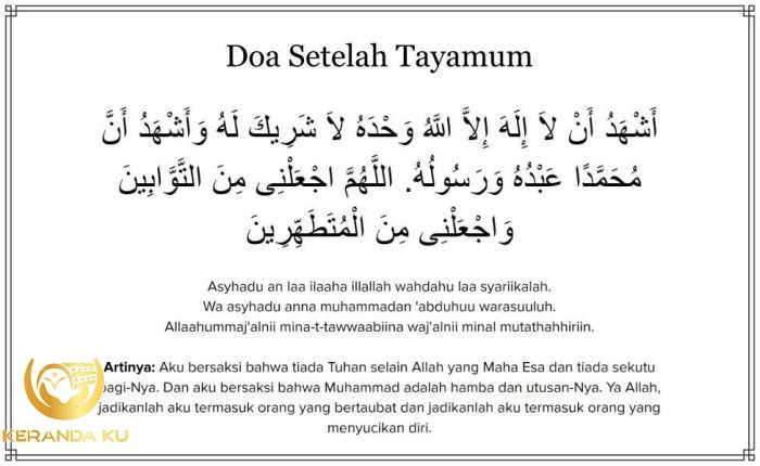 Cara Tayamum yang Benar serta Niat, Doa, dan Pembatalnya