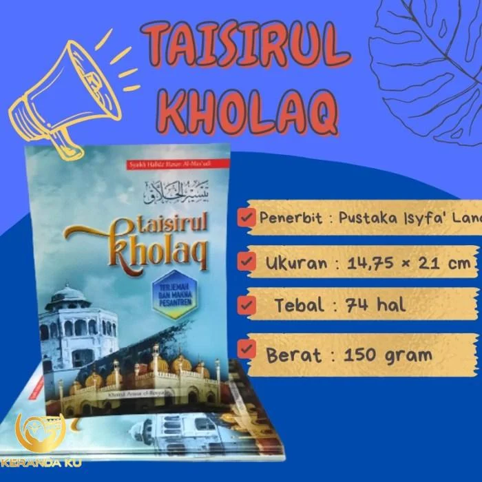 Jual Taisirul Kholaq Terjemah Kitab Taisirul Kholaq Buku Akhlak ...