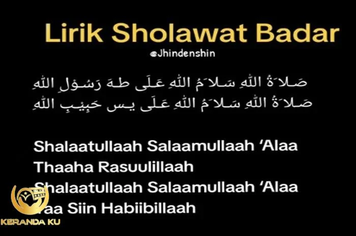Lirik Lagu Sholawat Badar, Bahasa Arab, Latin, dan Terjemahan Indonesia ...