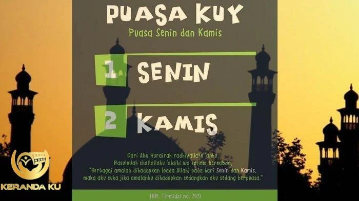 Tata Cara dan Bacaan Niat Puasa Sunat Senin Kamis, Ini Keutamaannya ...