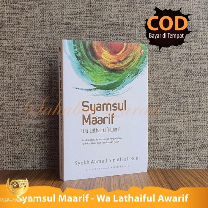 Jual Buku Islami Syamsul Maarif Wa Lathaiful Awarif Syekh Ahmad bin Ali ...