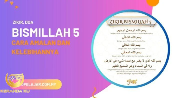 Bismillah 5 : Cara Amalan Bacaan dan Kelebihannya - Info Pelajar Bismillah 5 : Cara Amalan Bacaan dan Kelebihannya - Info Pelajar