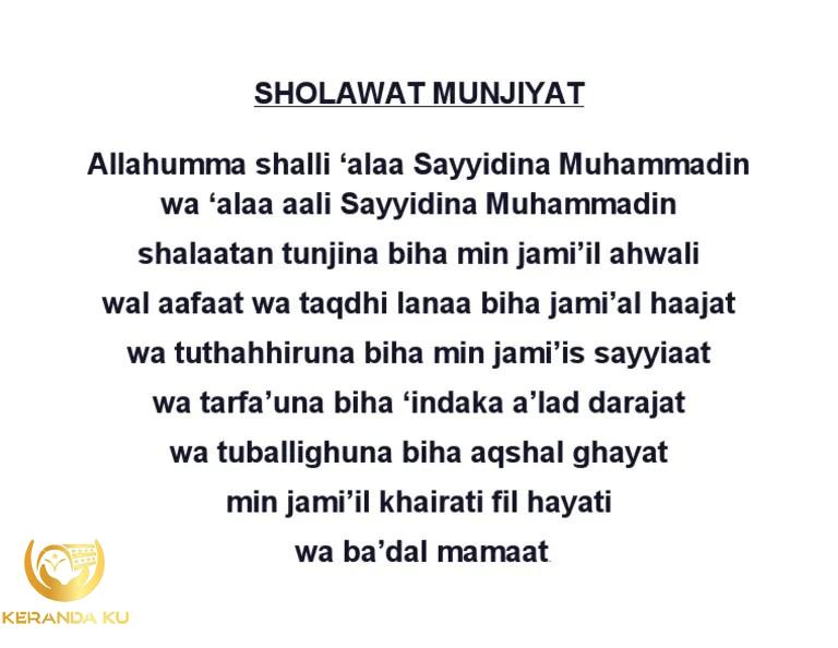 Munjiyat shalawat